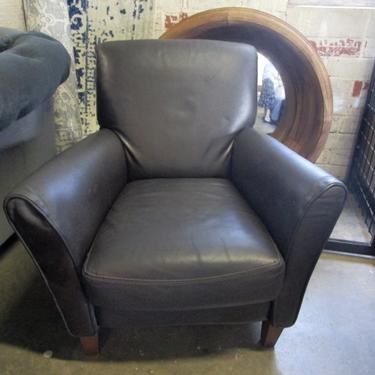 PAIR OF LEATHER CLUB CHAIRS PRICED SEPERATLY