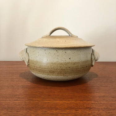 Vintage Haas Studio Stoneware Casserole Pot 