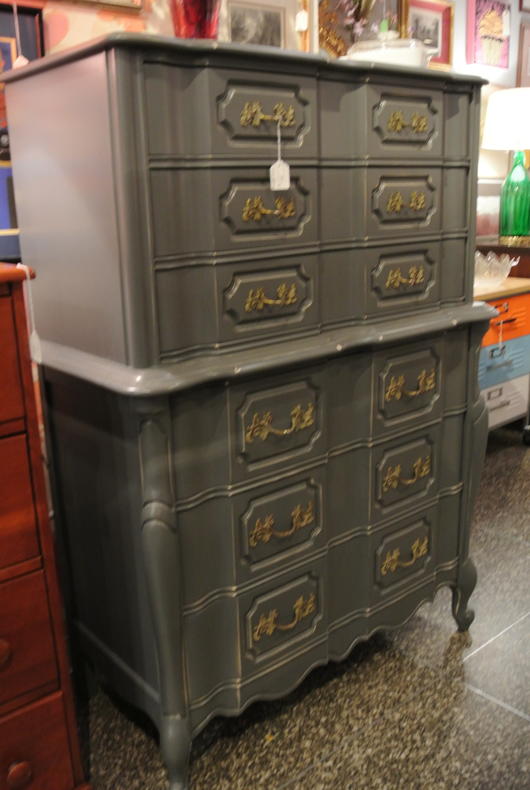 painted chest of drawers $495