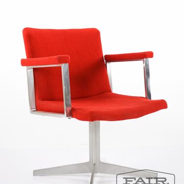 Red Upholstered Goodform Arm Chair