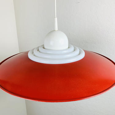 Space Age Red 70s Pendant Lamp 