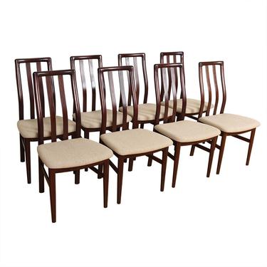 SET OF EIGHT MID CENT MODERN DANISH SKOVBY MOBELFABRIK ROSEWOOD DINING CHAIRS CA.1960&#8217;s/ DINING TABLE AVAILABLE
