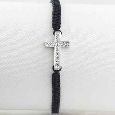 Crystal Cross Bracelet - Religious Jewelry 
