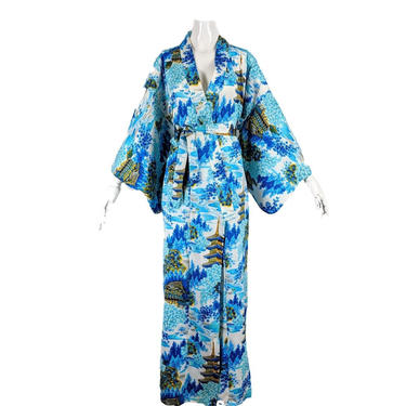 dream girl | vintage 1970s 1980s kimono jacket | vtg 70s 80s kimono robe | osfm 