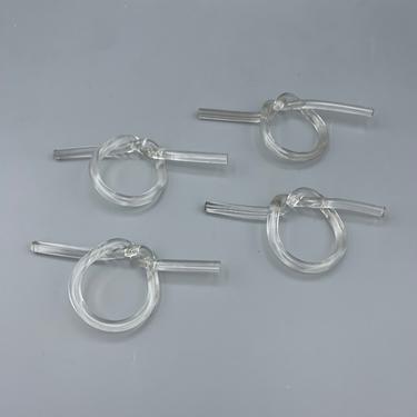 Vintage Lucite Napkin Rings (4) 