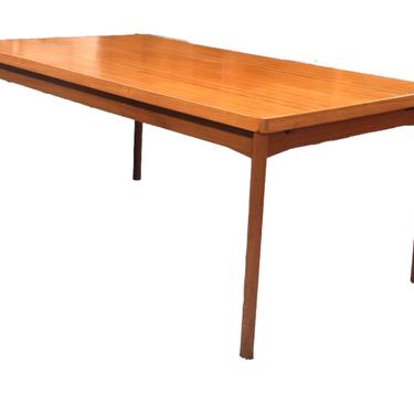 Free and Insured Shipping Within US - 1960s Danish Draw Leaf Expanding Vejle Stole Teak Dining Table 