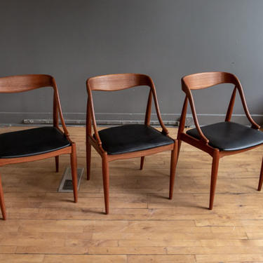 Set of 3 Johannes Andersen Teak Dining Chairs