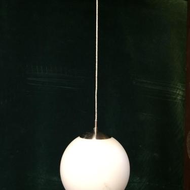 Contemporary Frosted Globe Pendant Light