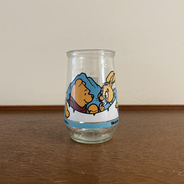 Welch's Jelly Juice Jar Collector Winnie the Pooh Series- Pooh's Grand Adventure 5, Pooh and Rabbit 