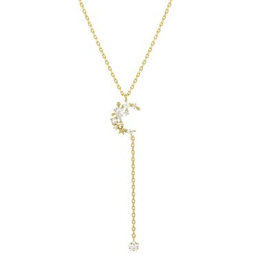 18K GOLD PLATED MOONLIGHT DANGLE NECKLACE