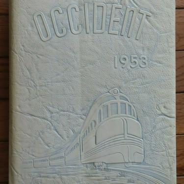 1953 OCCIDENT WEST HIGH SCHOOL CLASS YEARBOOK ROCHESTER, NY patricia pauth