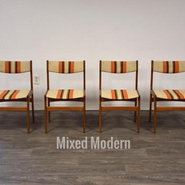Teak Dining Chairs by Erik Buch- Set of 4 