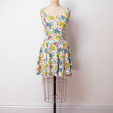 1990s Floral Print Dress | Betsey Johnson 