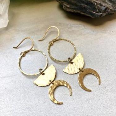 Celestial Brass Earrings