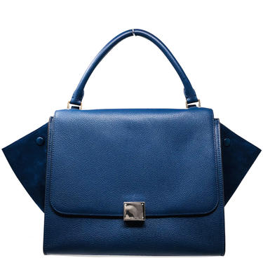 Cline Blue Trapeze Handbag