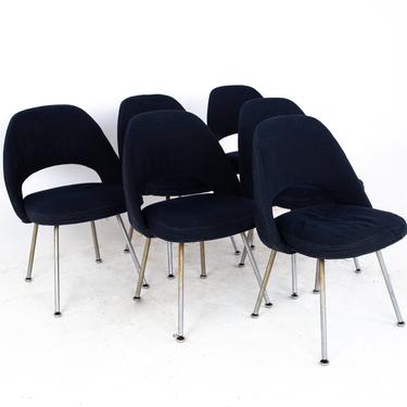 Eero Saarinen for Knoll Mid Century Executive Dining Chairs - Set of 6 - mcm 