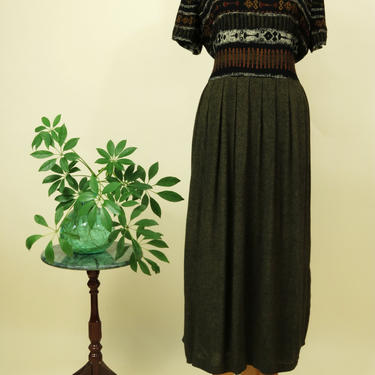 Vintage 90's Just In Thyme LTD Print Dress (M/L Petite) 