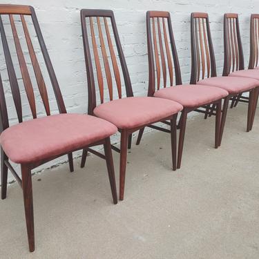 Mid Century Danish Modern Koefoed Rosewood Dining Chairs 
