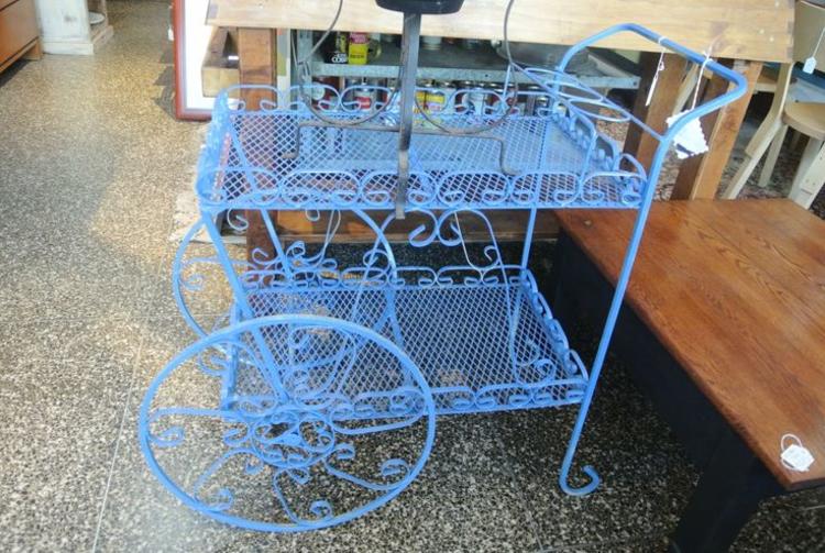 Blue garden serving cart. $150. Miss Pixies
