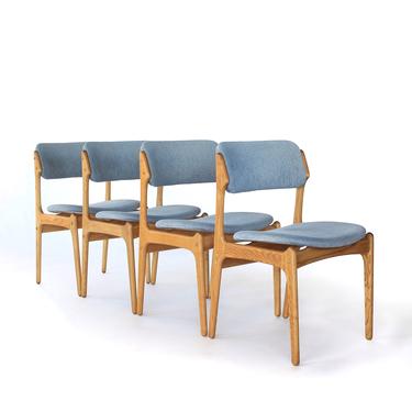 Erik Buch Model 49 Dining Chairs in Oak - Mid Century Danish - Set of 4 