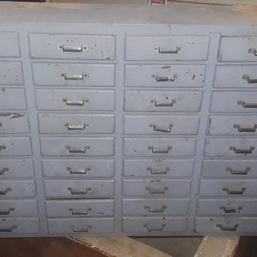 36 Drawer Vintage White Cabinet