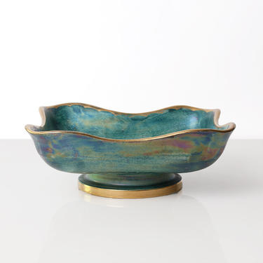 Josef Ekberg, Gustavsberg Swedish art deco organic form bowl.