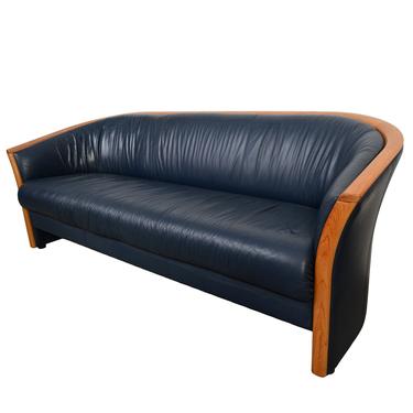 Leather Ekornes Stressless Sofa  Norway Danish Modern Mid Century Modern 