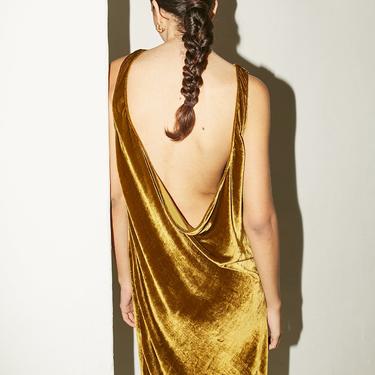 Oro Silk Velvet Anna Dress
