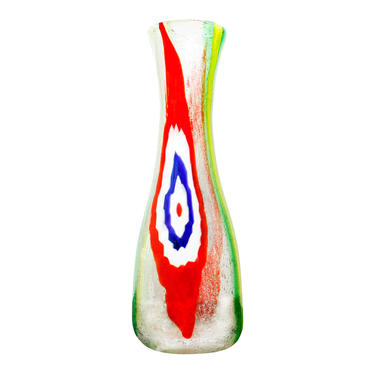 Anzolo Fuga Large Hand Blown Glass Vase 1950s