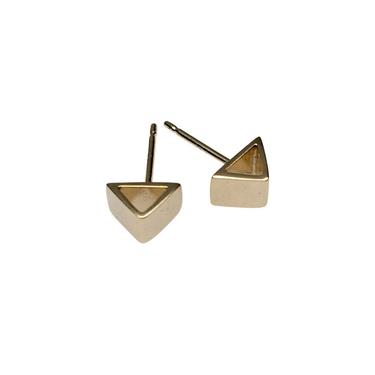 Triangle Studs (silver &amp; gold)