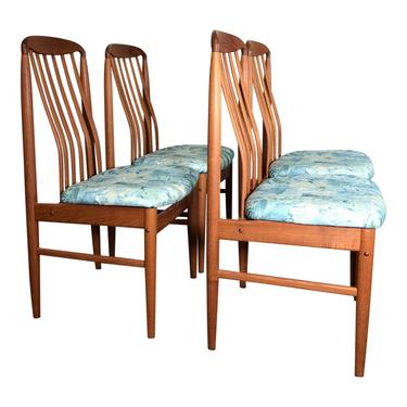 Set of 4 Mid Century Dining Chairs by Benny Linden 