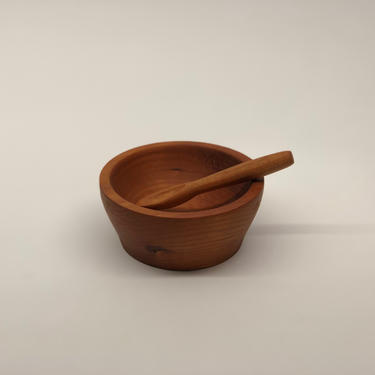 Small Wood Spice Bowl / Cherry Bowl / Hand Turned Bowl / Wood Bowl / Sugar Bowl / Woodturning 