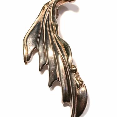 Vintage Sterling Pendant Brooch Signed TAMI 925 Vintage Silver Jewelry Modern Abstract Modernist 
