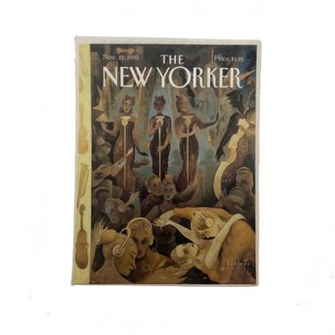 The New Yorker 8.25&quot;x 11&quot; Print of Magazine Cover &quot;Plugged In&quot;, November 22, 1993 Print of Cover by GreenSpruceDesigns