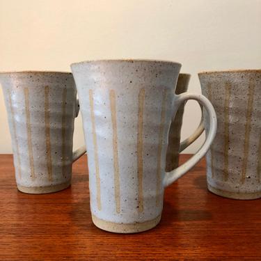 Vintage Stoneware Speckled Coffee Mug(set of 4) 