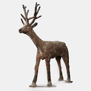 Life Sized Concrete Folk Art Deer