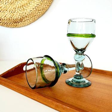 Hand-Blown Wineglass Set / Wine Gift Idea 