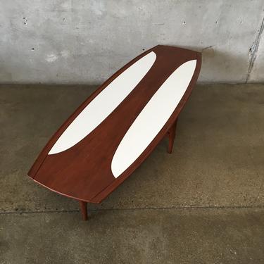 Mid Century Surfboard Coffee Table