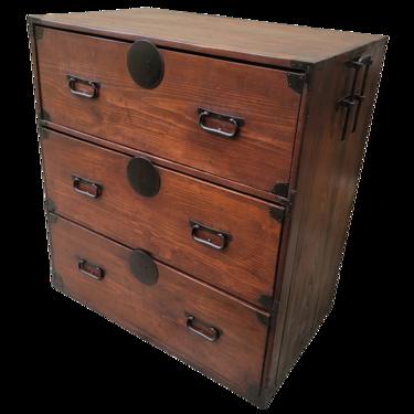 Antique Meiji Period Tansu Chest of Drawers