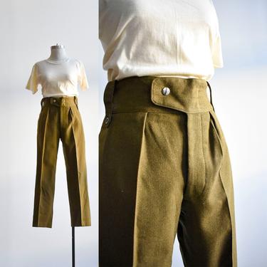 1960s Wool US Army Military Dress Pants 