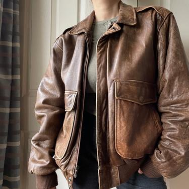 Gorgeous Chocolate Brown Bomber Leather Jacket 
