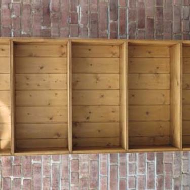 Reclaimed English Pine Bookcase with wax finish