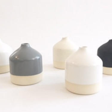Small Modern Bud Vase, Flower Vase, Pottery Vase, Ceramic Vase, Nicole Novena, Minimalist Decor, Stem Vase, Matte Black Vase, Pottery Gift 
