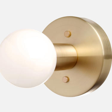 Minimal Wall Sconce and Surface Mounted Ceiling Light - Solid Brass, Modern, Mid-Century, Industrial, Period Lighting, Vintage 