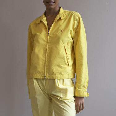 Ralph Lauren yellow windbreaker jacket / XS S 