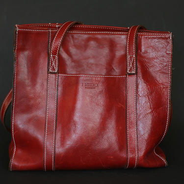 vintage I Medici Firenze Purse/Tote/red leather 