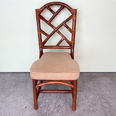 Sweet Rattan Chippendale Side Chair