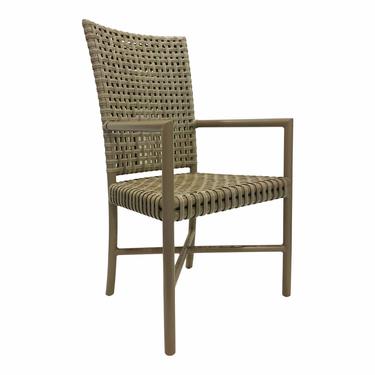 Baker McGuire Gray Woven Resin Outdoor Tall Back Dining Chair