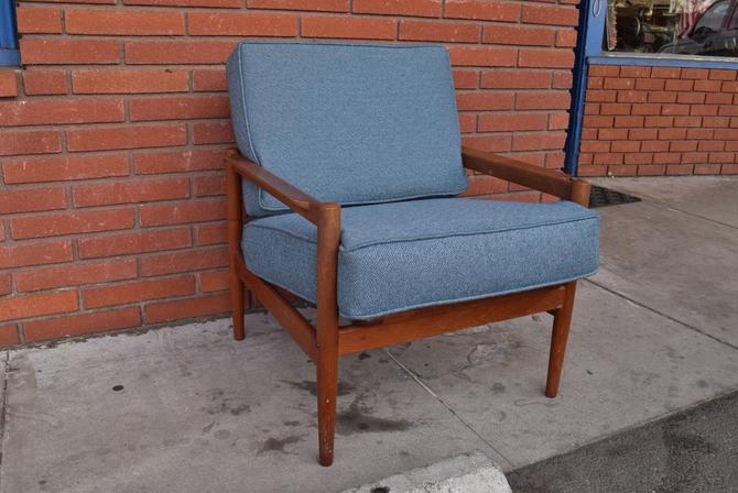 Vintage Mid Century Danish Modern Borge Jensen Teak Lounge Chair