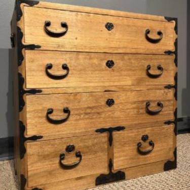 Antique Japanese Ko Tansu Small Chest